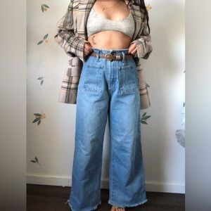 Vintage Watch LA High Rise Wide Leg Jeans